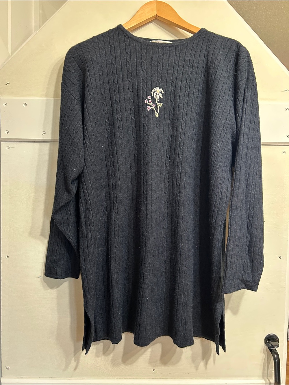 Vintage Embroidered Sweater Dress